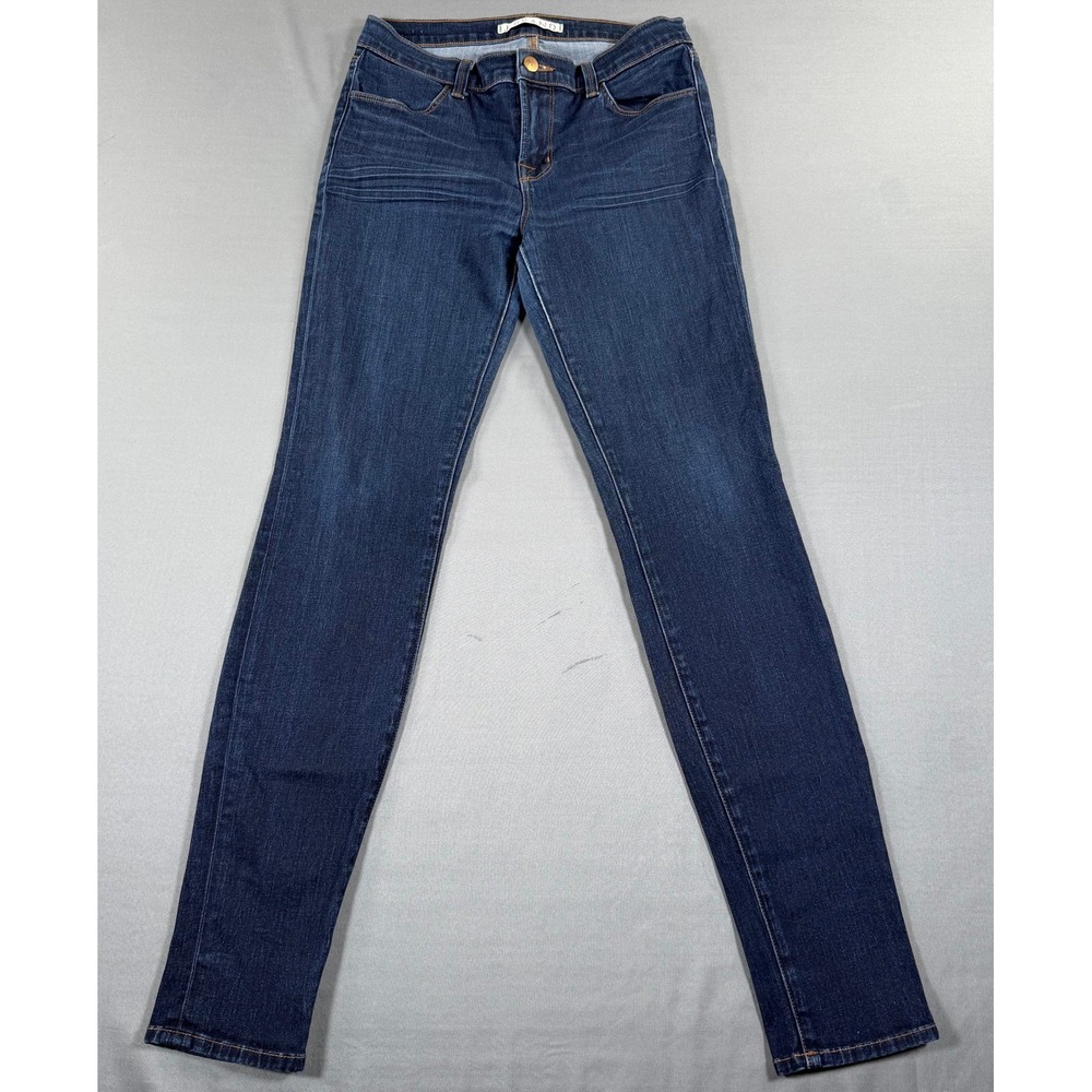 J Brand Jeans Womens 28 Dark Wash Skinny Stretch Denim Made in USA Blue 9004‎